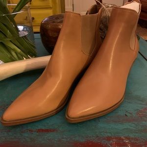 Never worn size 8 faux leather booties